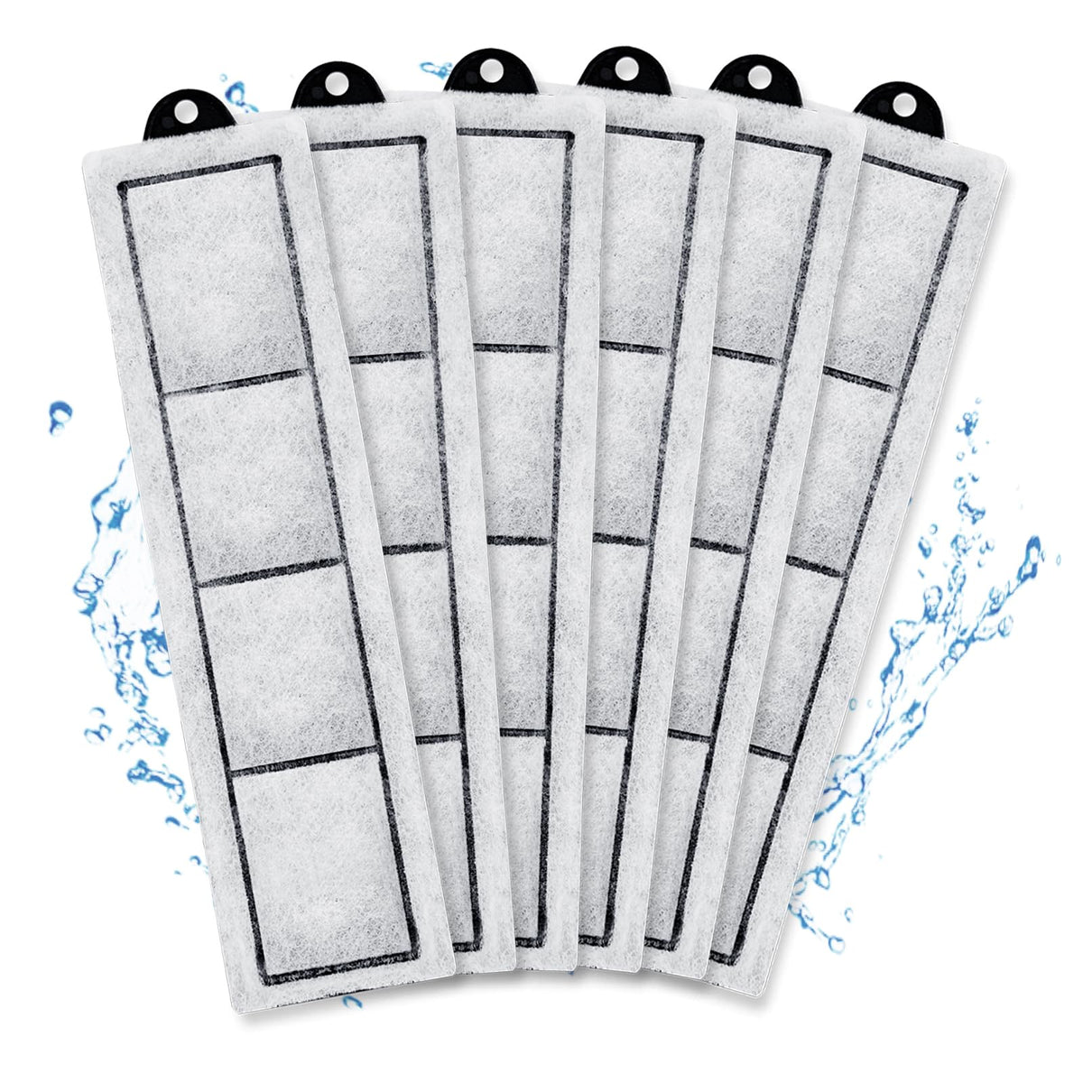driamor rf-s 6-pack cartridges front-view for clear desk aquariums