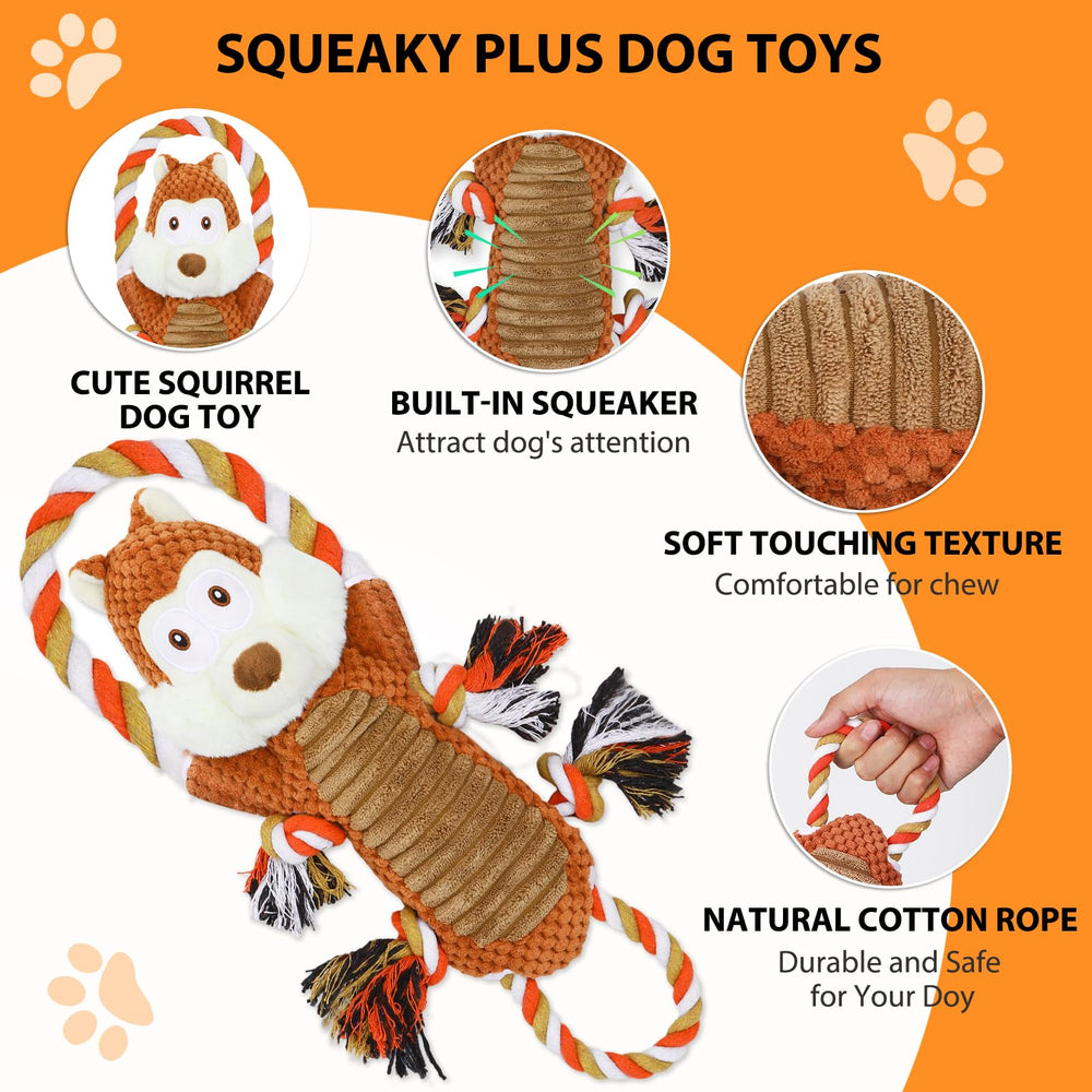 Drmstow interactive tug toy with rope for engaging owner-dog play