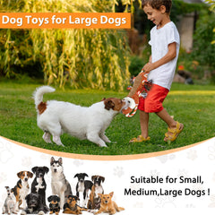 Drmstow plush dog toy large-dog design ideal for chewing and fetch