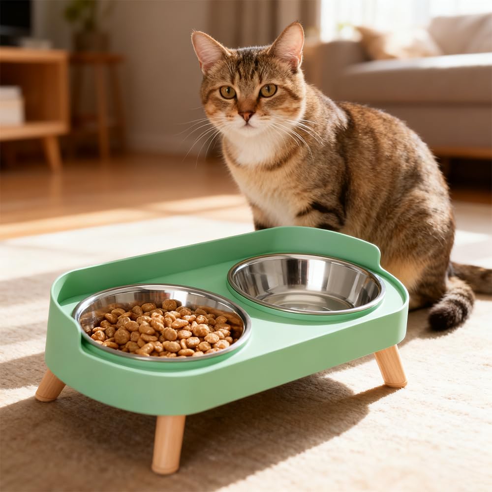 DROHOO non-slip base keeps the bowls steady during energetic mealtimes.