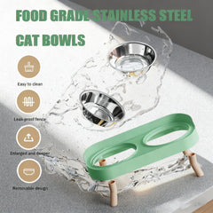 DROHOO whisker-friendly bowls promote comfortable eating for cats.