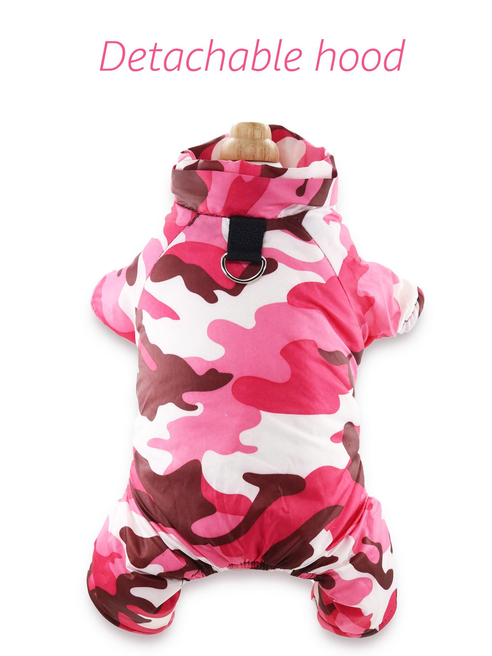 DroolingDog 4 Legs coat back view demonstrates full coverage and sleek design