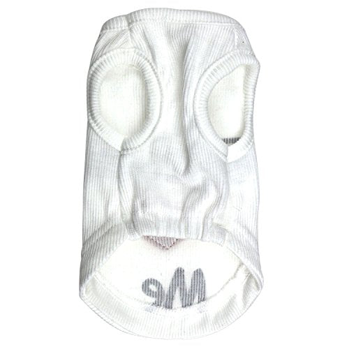 DroolingDog small dog clothes white shirt back view with cheeky print