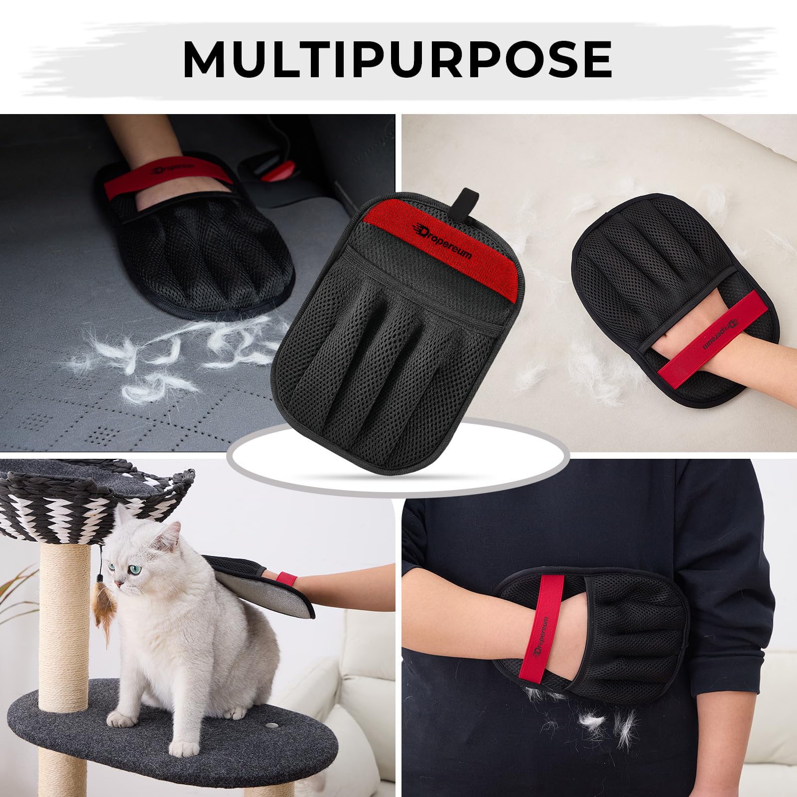 Dropereum glove packaging in black shows color option and gift-ready presentation.