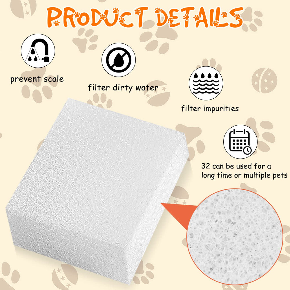 Droutti foam filter captures hair and debris to keep drinking water fresh