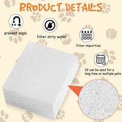 Droutti foam filter captures hair and debris to keep drinking water fresh