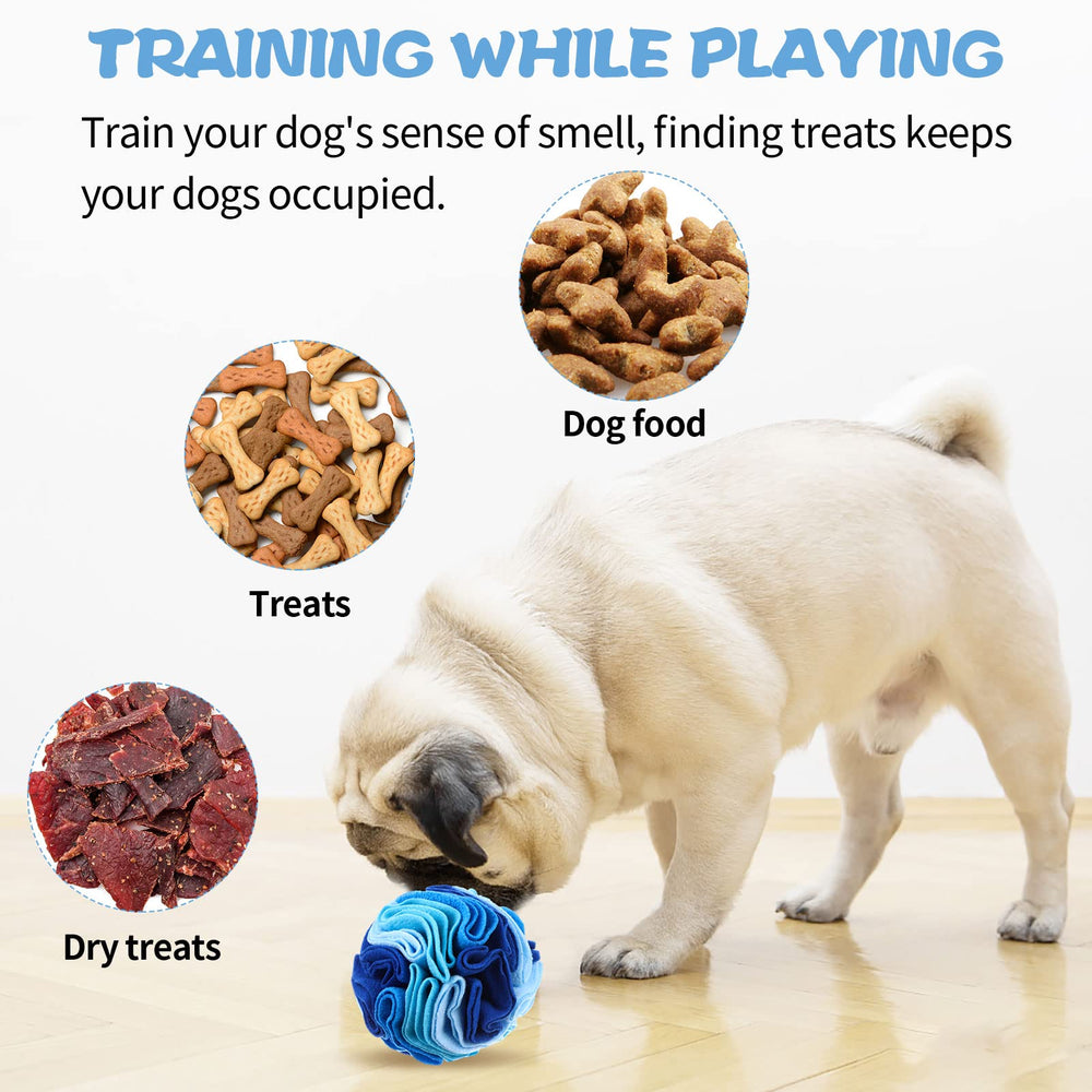 Droutti snuffle ball 15cm closeup shows interactive enrichment and feeding ball design.