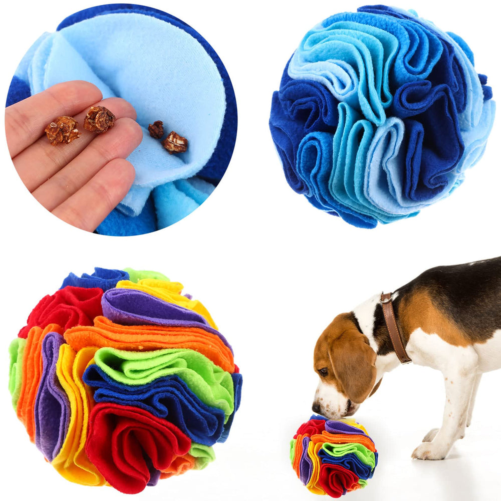 Droutti Snuffle Ball dog toy foraging use hints at anxiety relief via engagement.