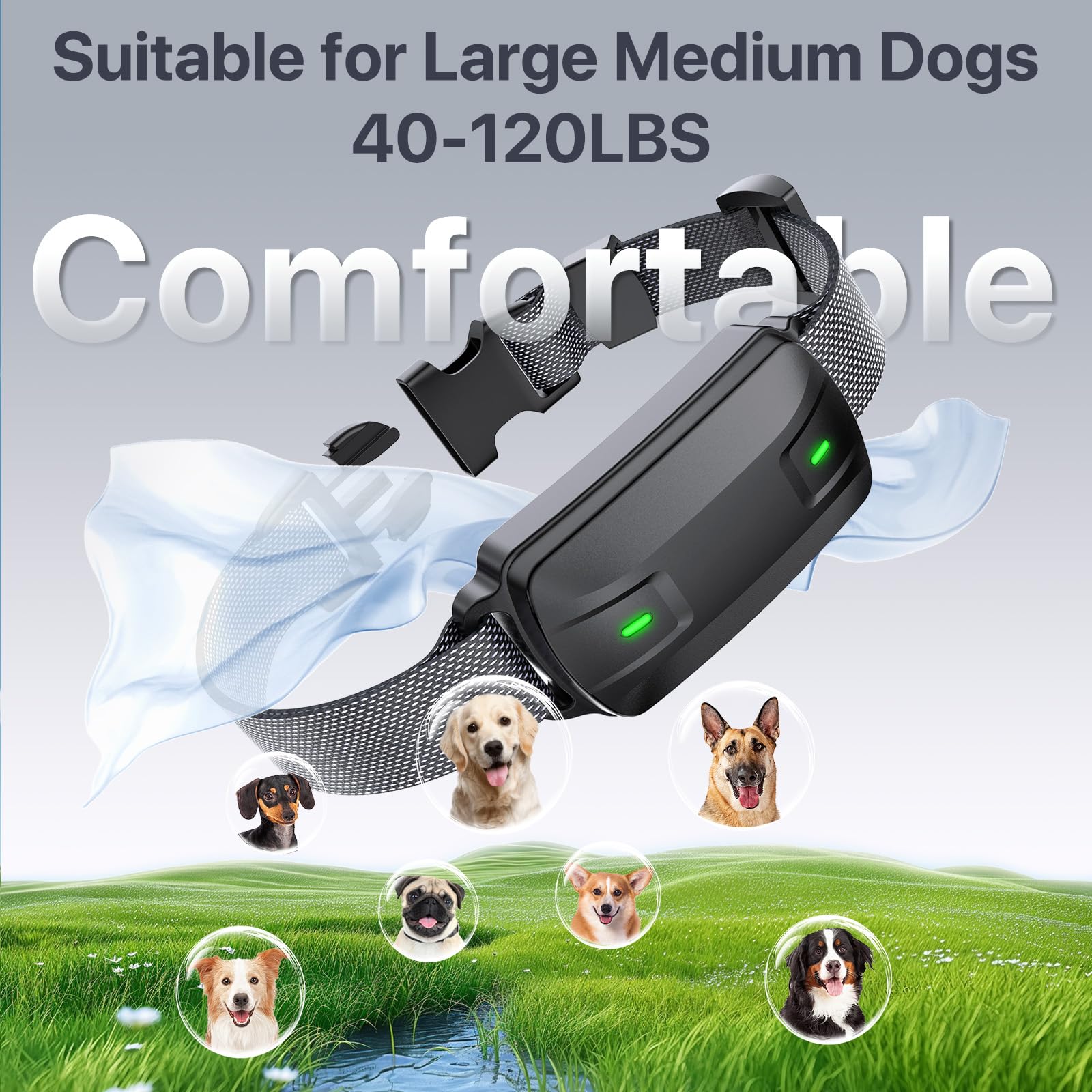 Drroon dog shock collar long battery life with quick charging for daily use.