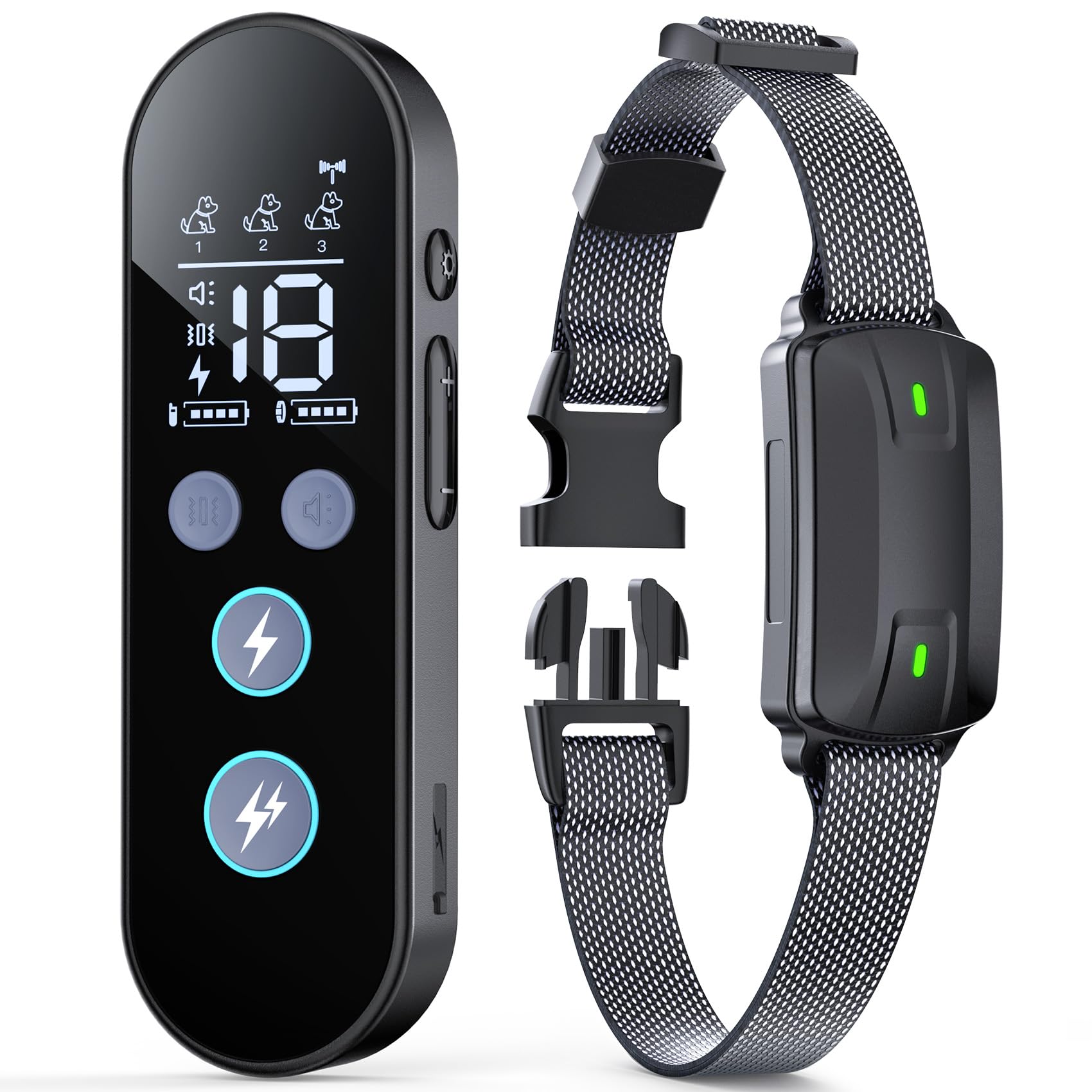 Drroon dog shock collar with remote control for precise obedience training.