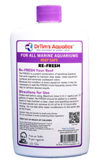 DrTim’s Aquatics Re-Fresh Reef crystal-water shows improved transparency.