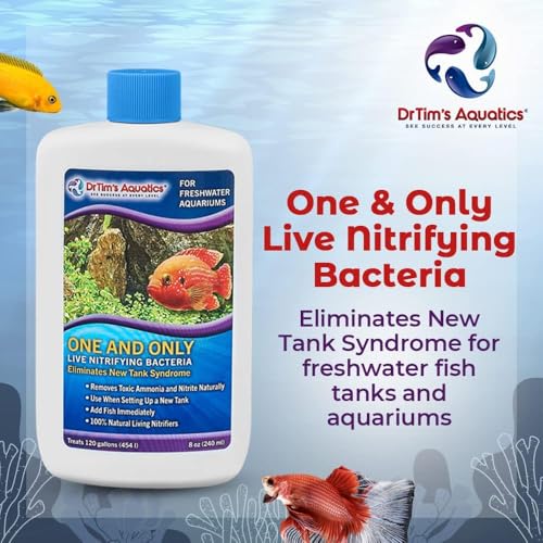 DrTim’s Aquatics One & Only live nitrifying solution in a new tank setup