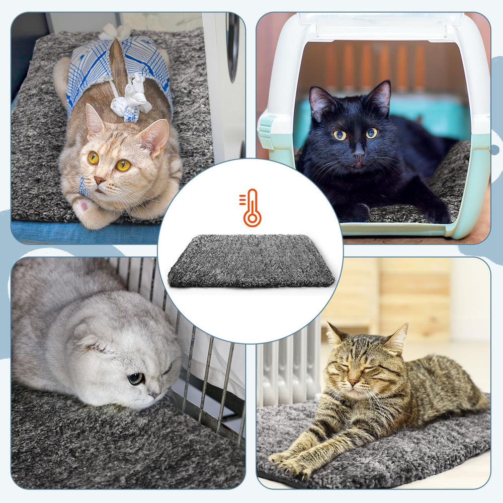 Drydiet grey self-warming bed suitable for cats and dogs