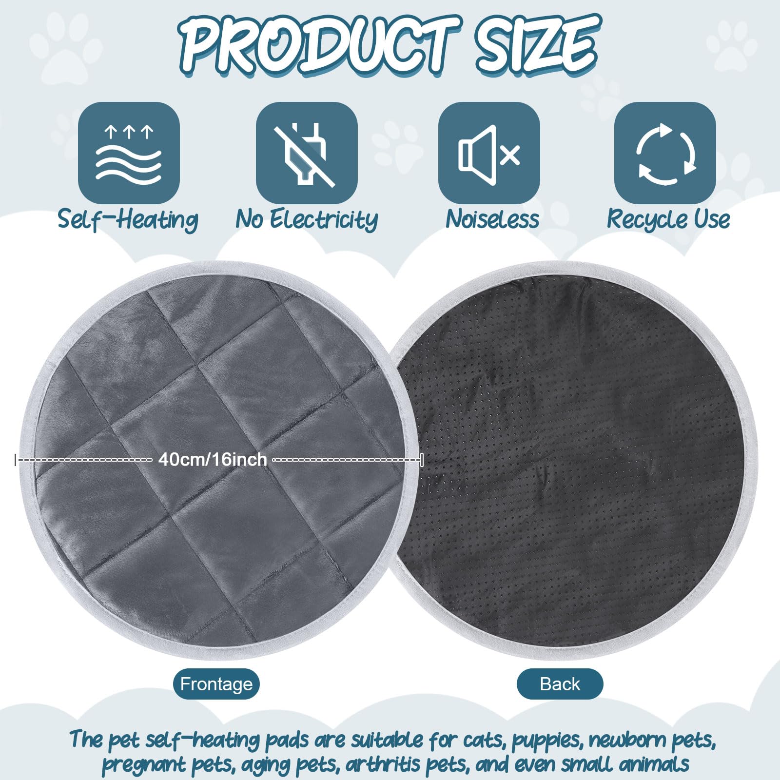 Drydiet pet mat crate indoor outdoor gray 16in easy cleaning.