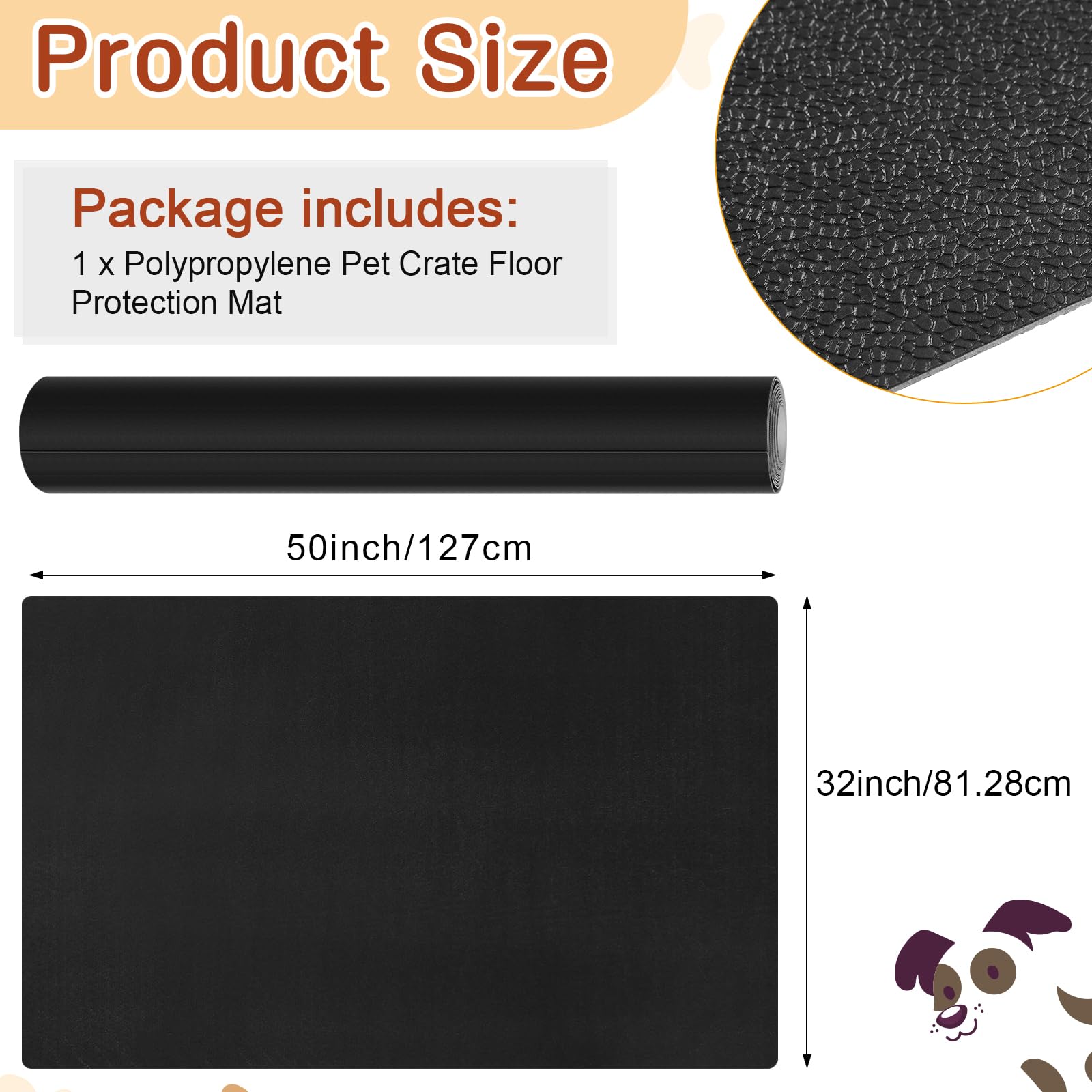 Drydiet waterproof material guards floors against spills and accidents.