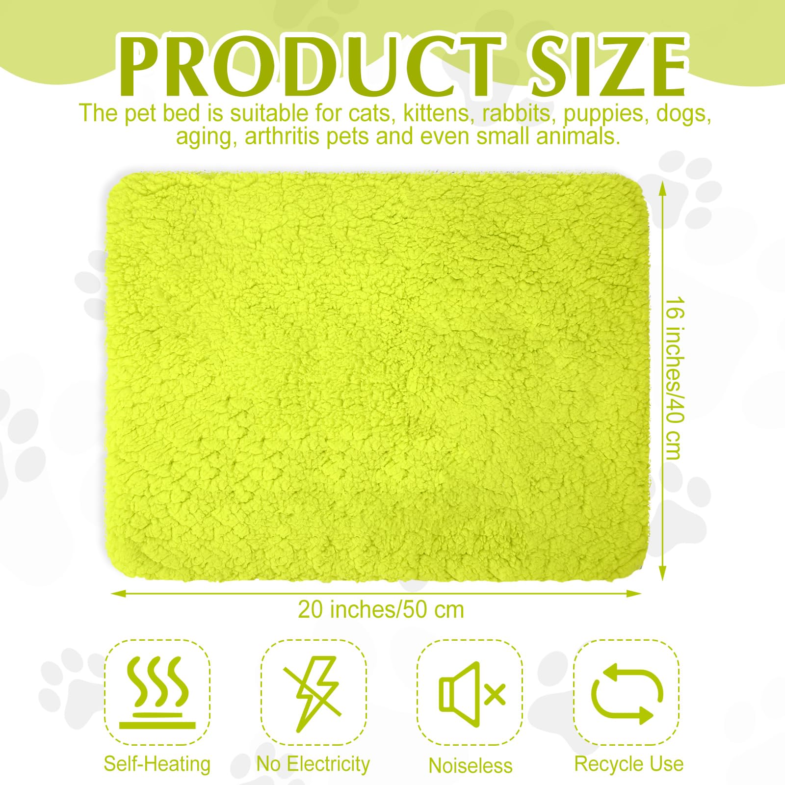 Drydiet self-heating cat mat with plush top provides cozy snuggle surface