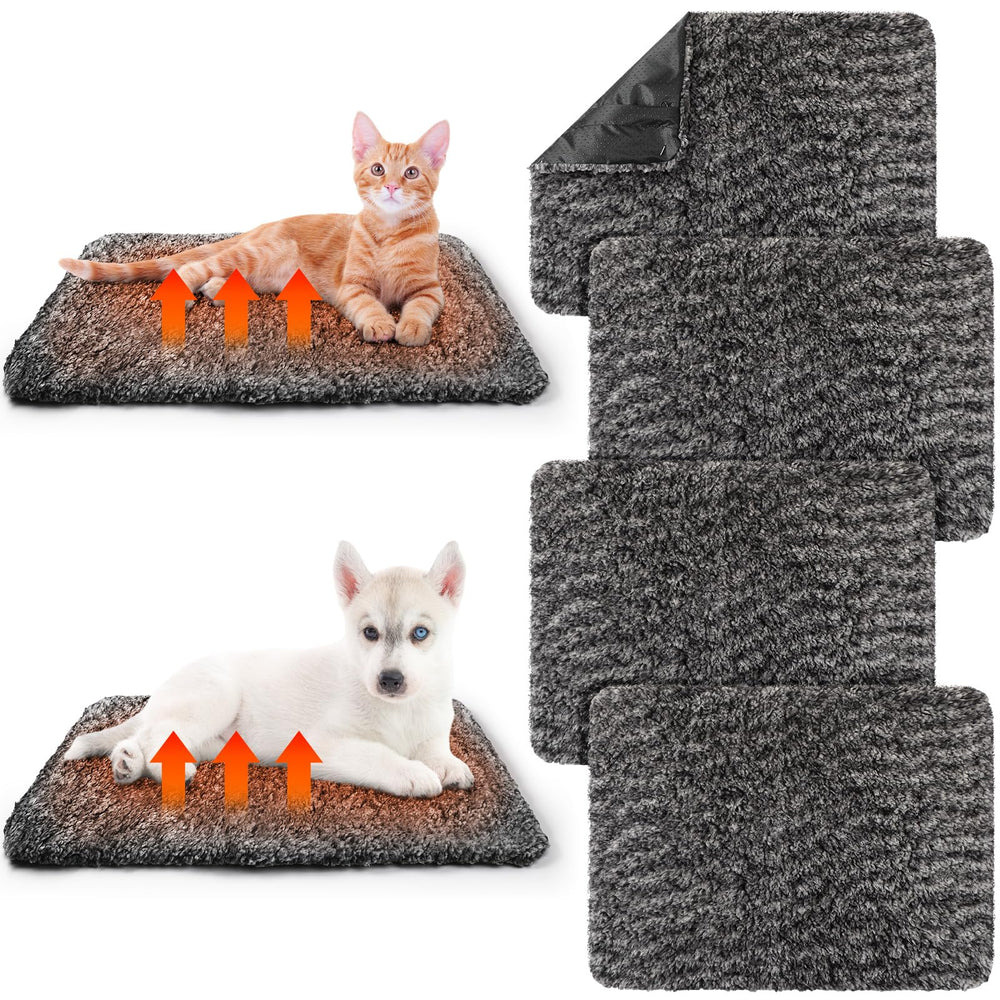Drydiet self-warming cat pad cozy grey mat provides warmth for cats