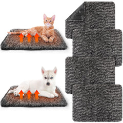 Drydiet self-warming cat pad cozy grey mat provides warmth for cats