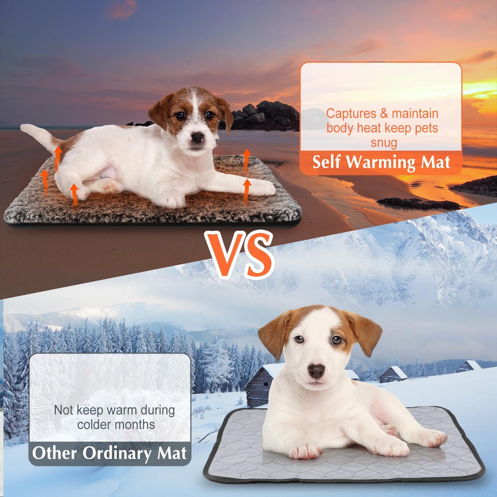 Drydiet self-warming cat pad gray with washable cover for simple upkeep.
