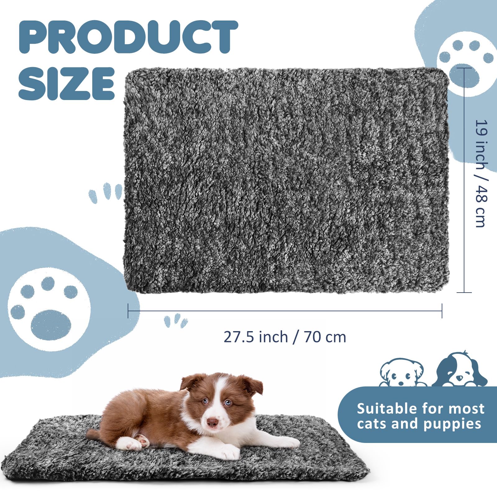 Drydiet thermal pet mat with soft fabric for cozy lounging