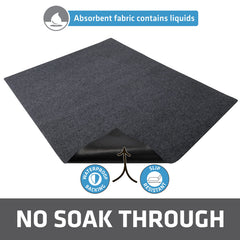 Drymate absorbent fabric close-up demonstrates quick-dry action up to four times its weight.