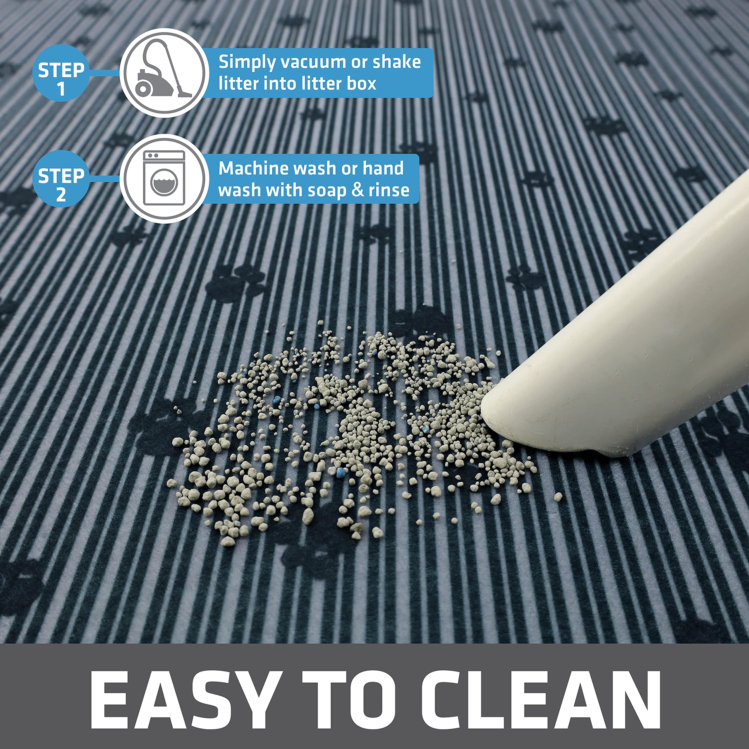 Drymate Alfombrilla hecha en EE. UU. con materiales reciclados ofrece durabilidad diaria.