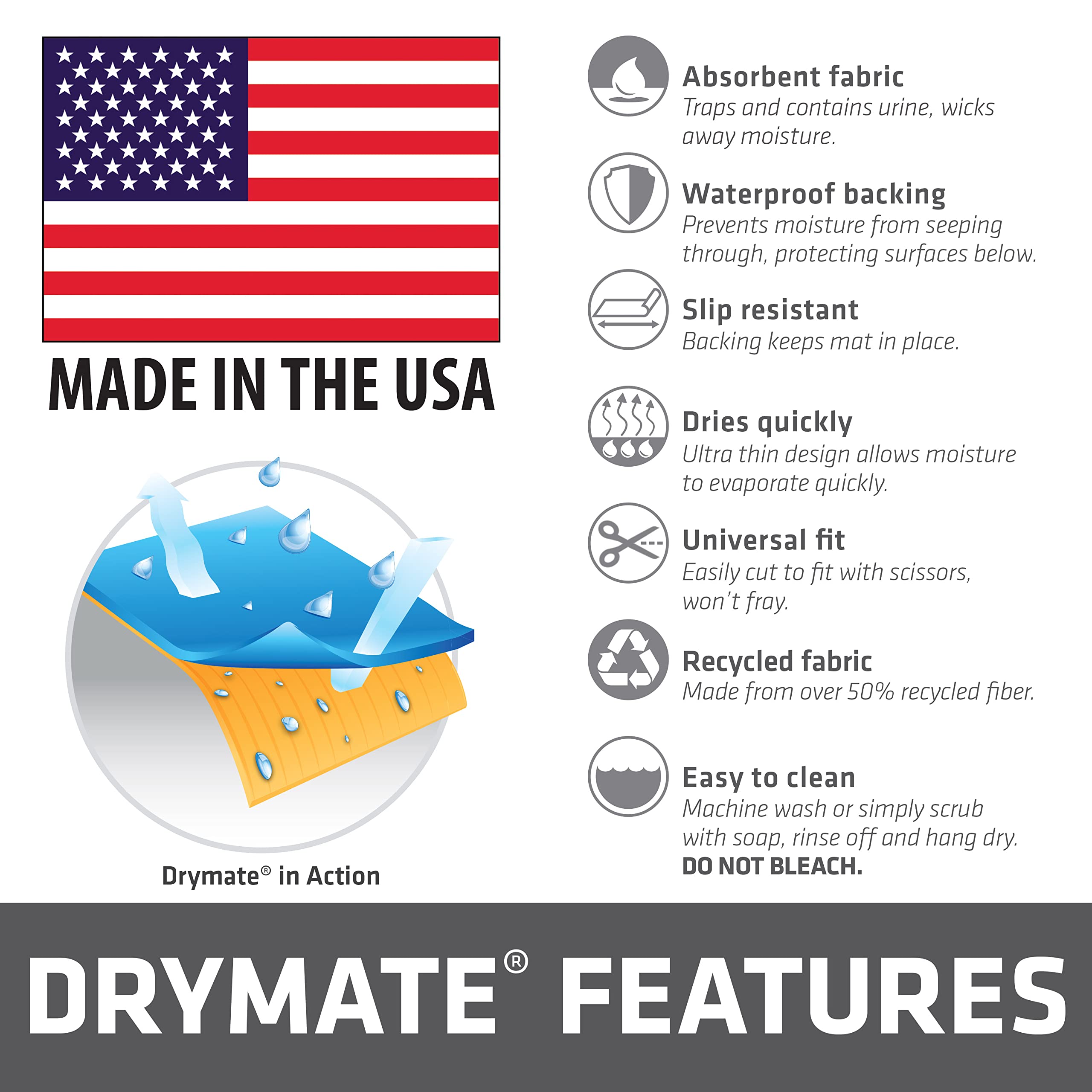 Drymate Dog Crate Mat in kennel-training setup for versatile use and travel.