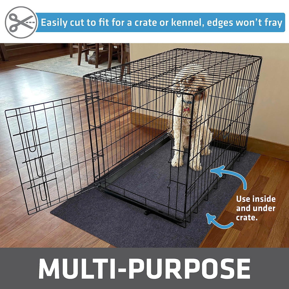 Drymate Jumbo Dog Playpen Mat cut-to-fit capability for crate customization