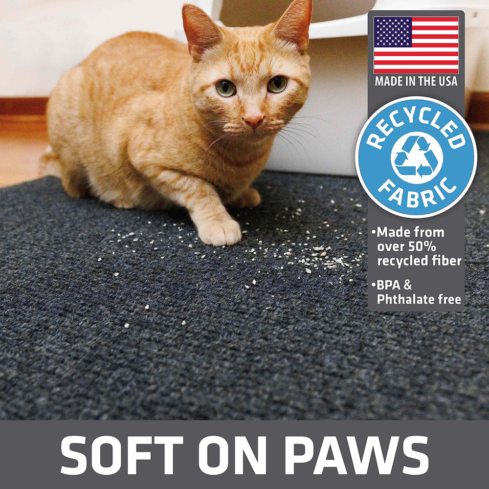 Drymate Jumbo XXL Cat Litter Mat closeup ridges highlights litter-locking channels.