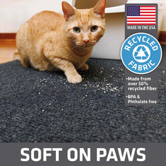Drymate Jumbo XXL Cat Litter Mat closeup ridges highlights litter-locking channels.