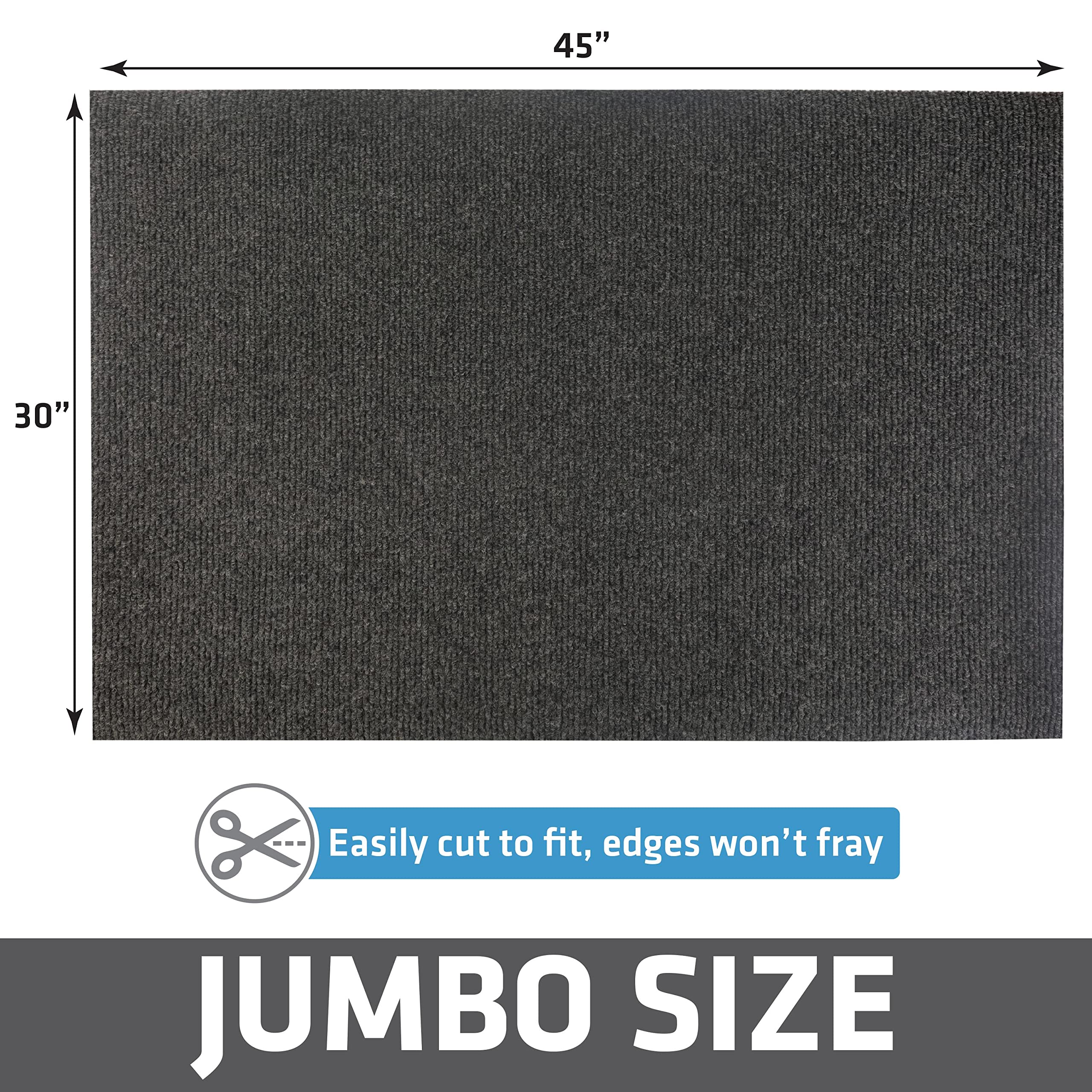 Drymate Jumbo XXL Cat Litter Mat slip-resistant back keeps mat in place.
