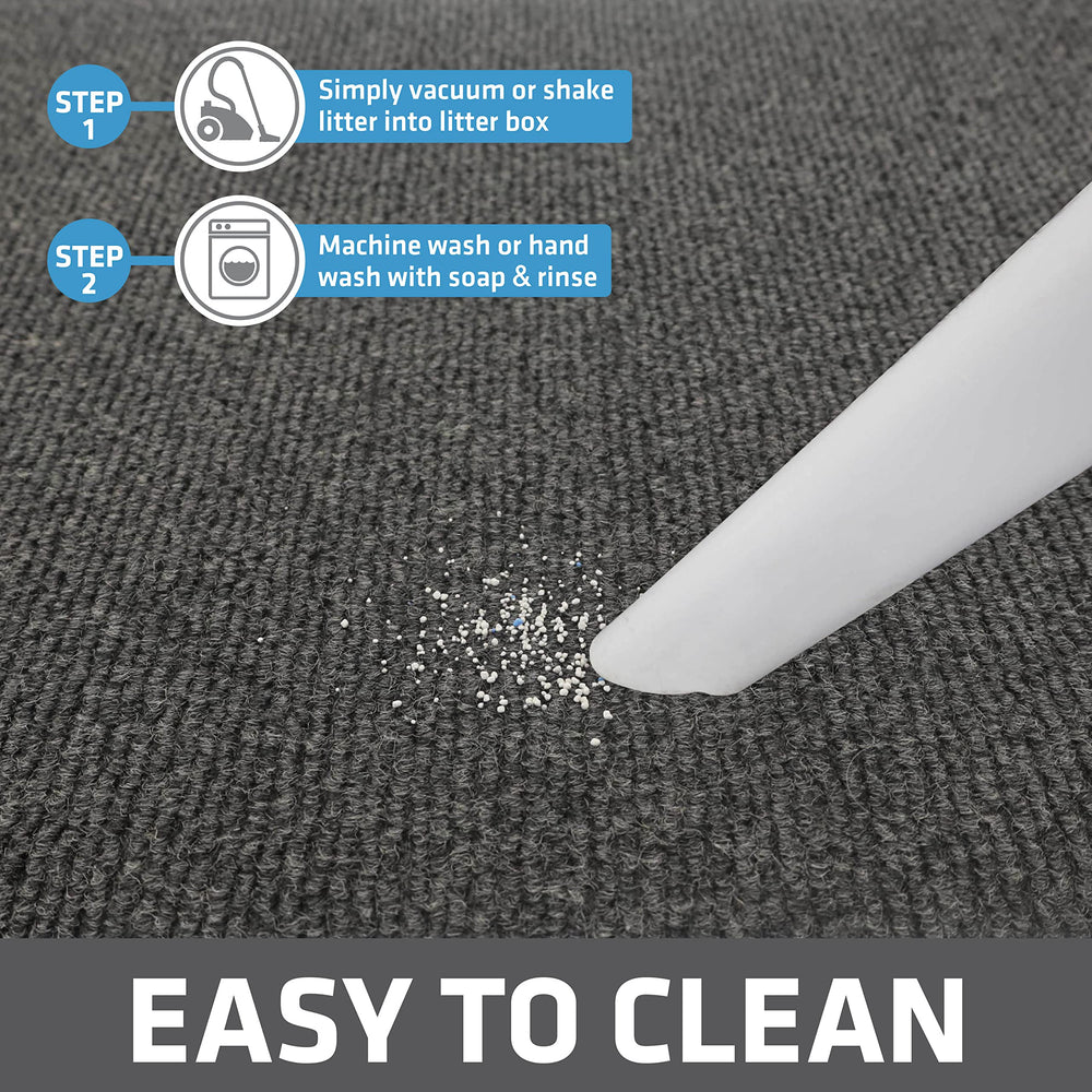 Drymate Jumbo XXL Cat Litter Mat waterproof back emphasizes urine-proof backing.