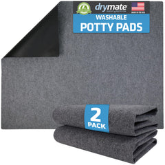 Drymate washable pee pad 29x36 front view with non-slip bottom for secure use.