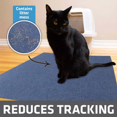 Drymate XL Original Cat Litter Mat on floor shows usage near litter box