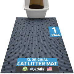 Drymate XL Original Cat Litter Mat contains litter and keeps floors clean.