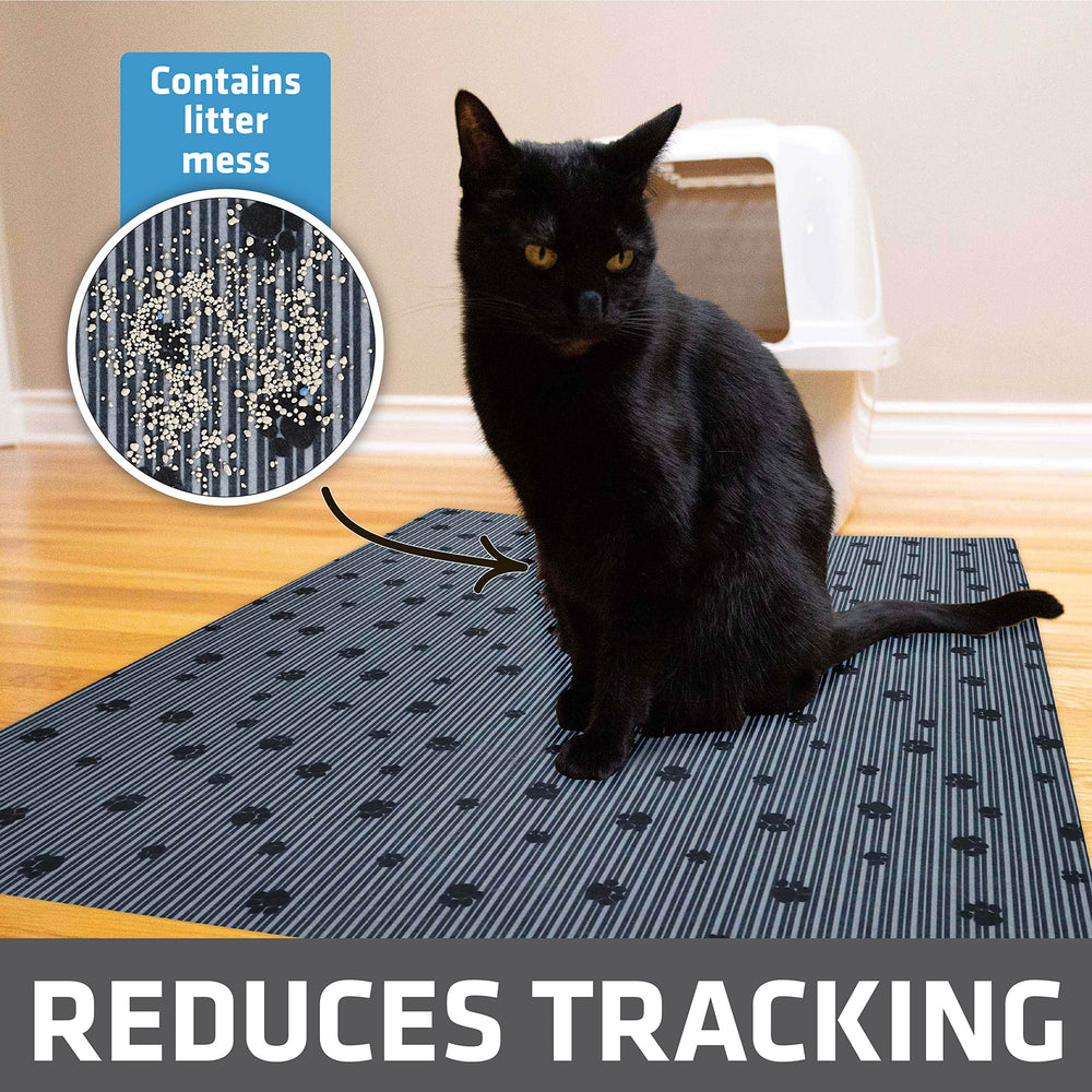 Drymate XL mat with urine-proof backing prevents floor staining.