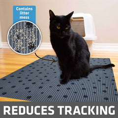 Drymate XL mat with urine-proof backing prevents floor staining.