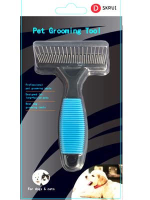 DSKRUI undercoat rake coat shine after grooming suggests cleaner, smoother coats.