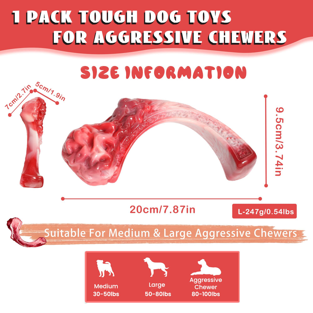 DSUMD beef-flavor chew toy entices prolonged chewing with savory scent.