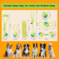 DSUMD dog rope toy knot design — durable knots for strong chewing.