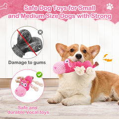 DSUMD dog squeak toy puppy-shape boosts daily entertainment and comforting distractions.