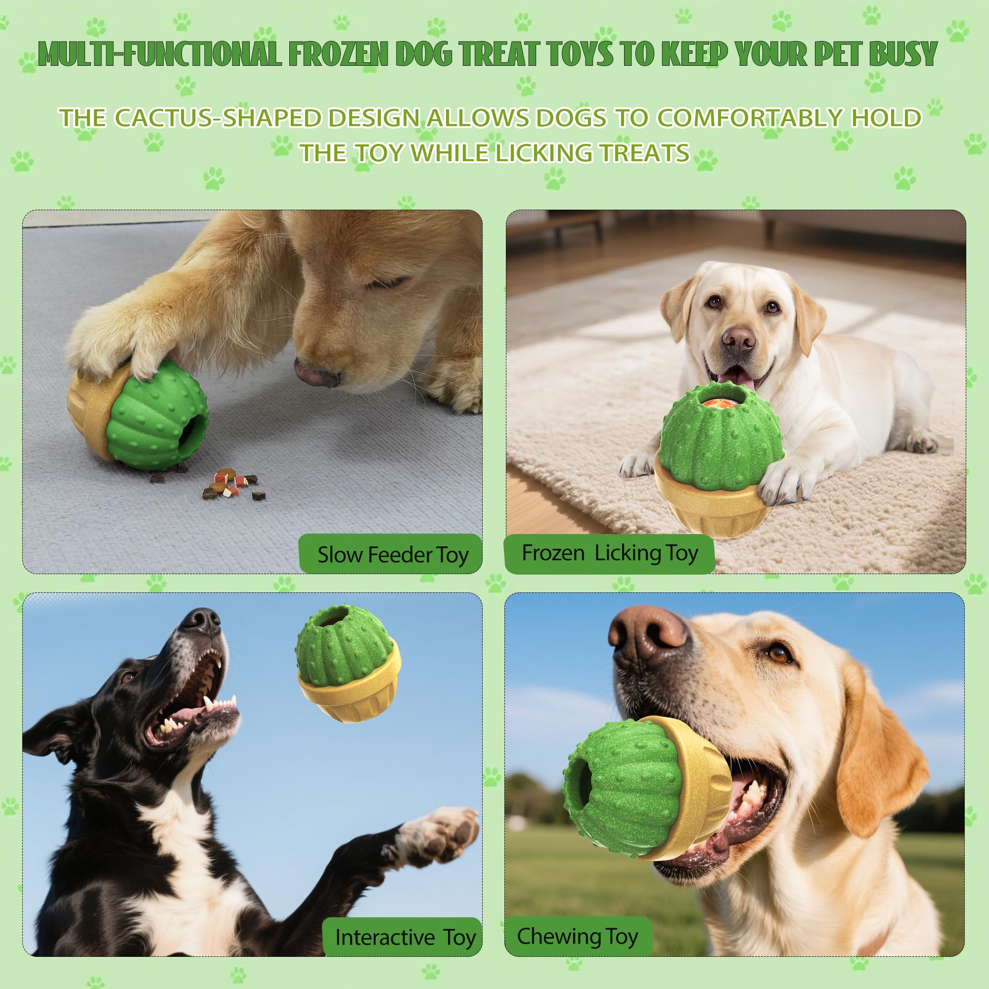 DSUMD textured dental-chew toy green supports chewing and teeth cleaning