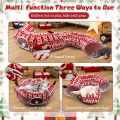 DTGDASCF Cat Donut Tunnel uses durable non-toxic materials for peace of mind.