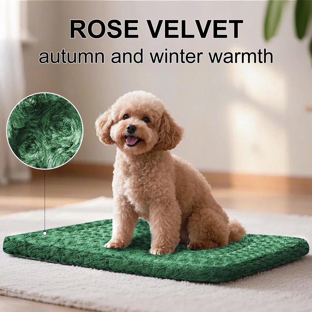 DTKIUSDKR dog crate bed pad lightweight-travel shows portable kennel solution for trips.