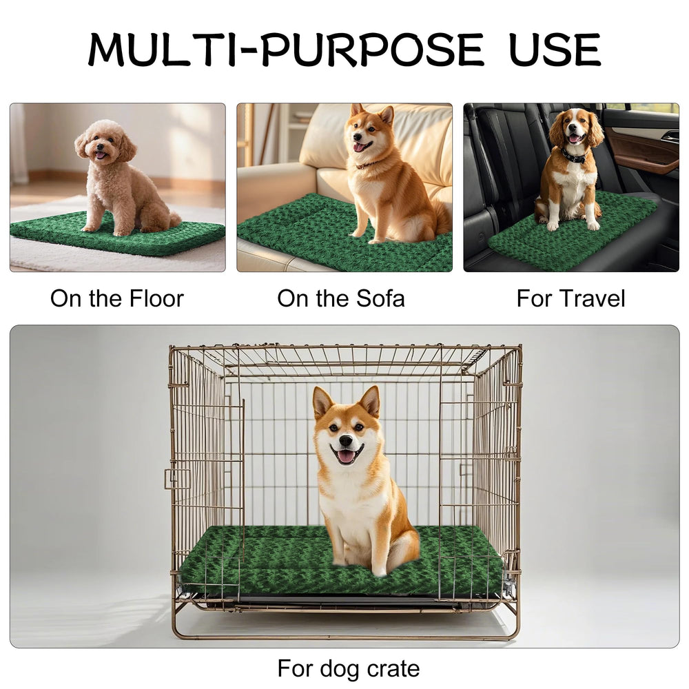 DTKIUSDKR dog crate bed pad standalone-bed use on floor or bedroom corner.