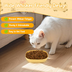 DTKLPQ wide shallow design aids easy feeding for small pets.