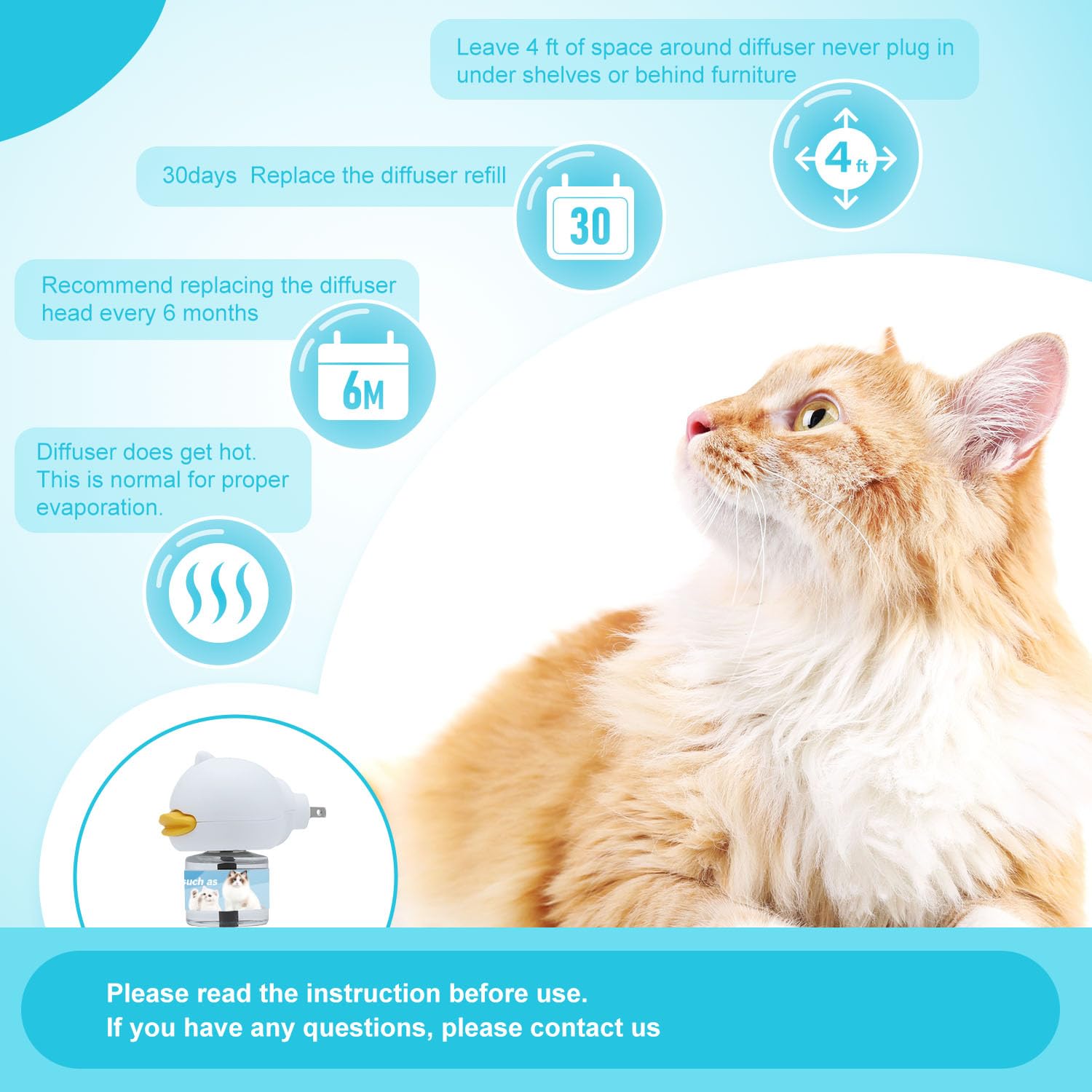 Duasdne cat calming diffuser placed in a pet-friendly living space