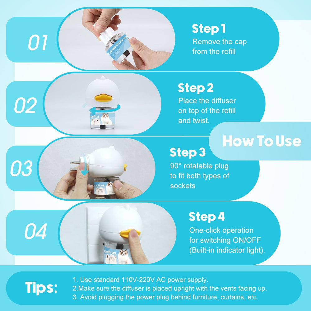Duasdne diffuser with two units for steady 60-day coverage in a home