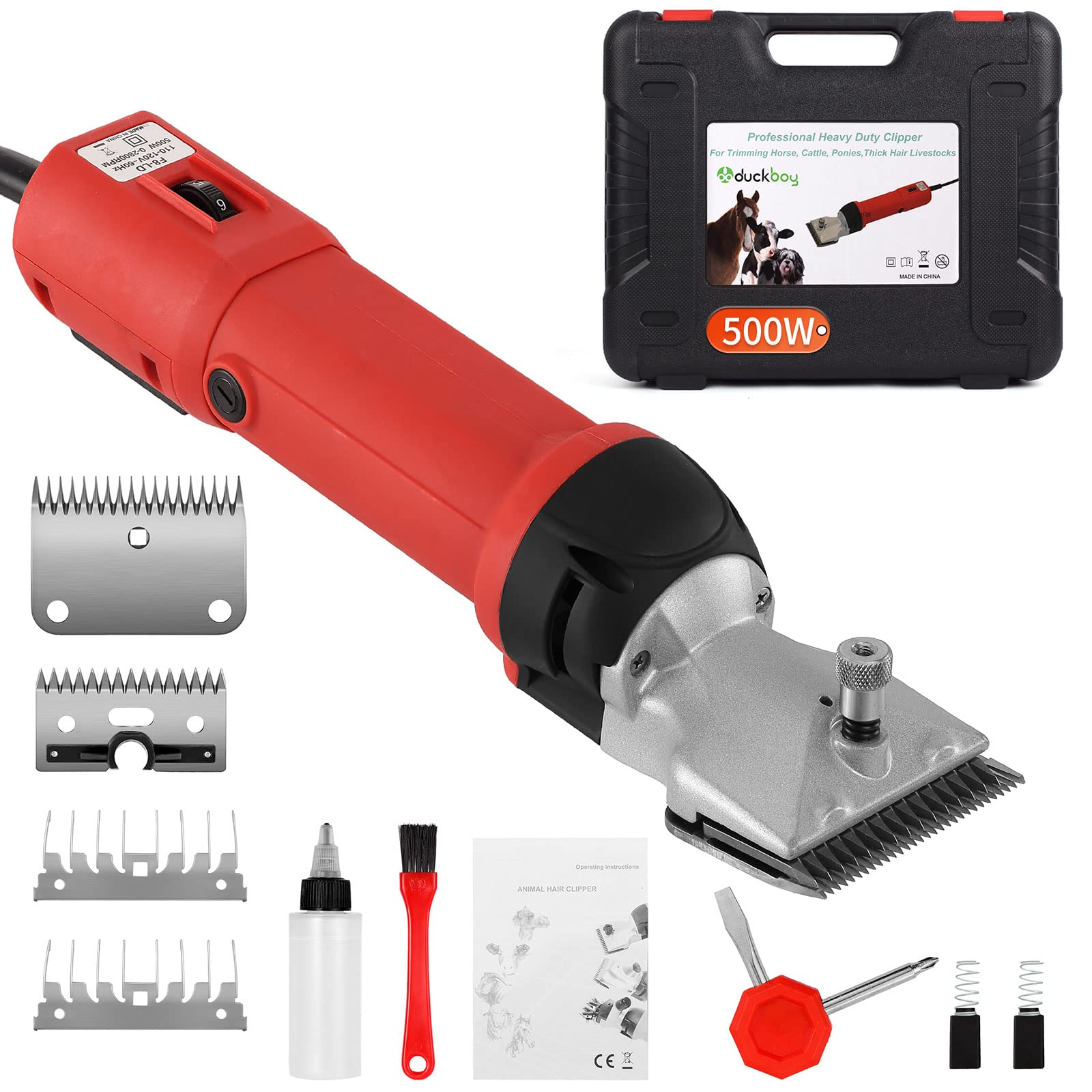 DUCKBOY heavy duty clippers front view ideal for thick coats.