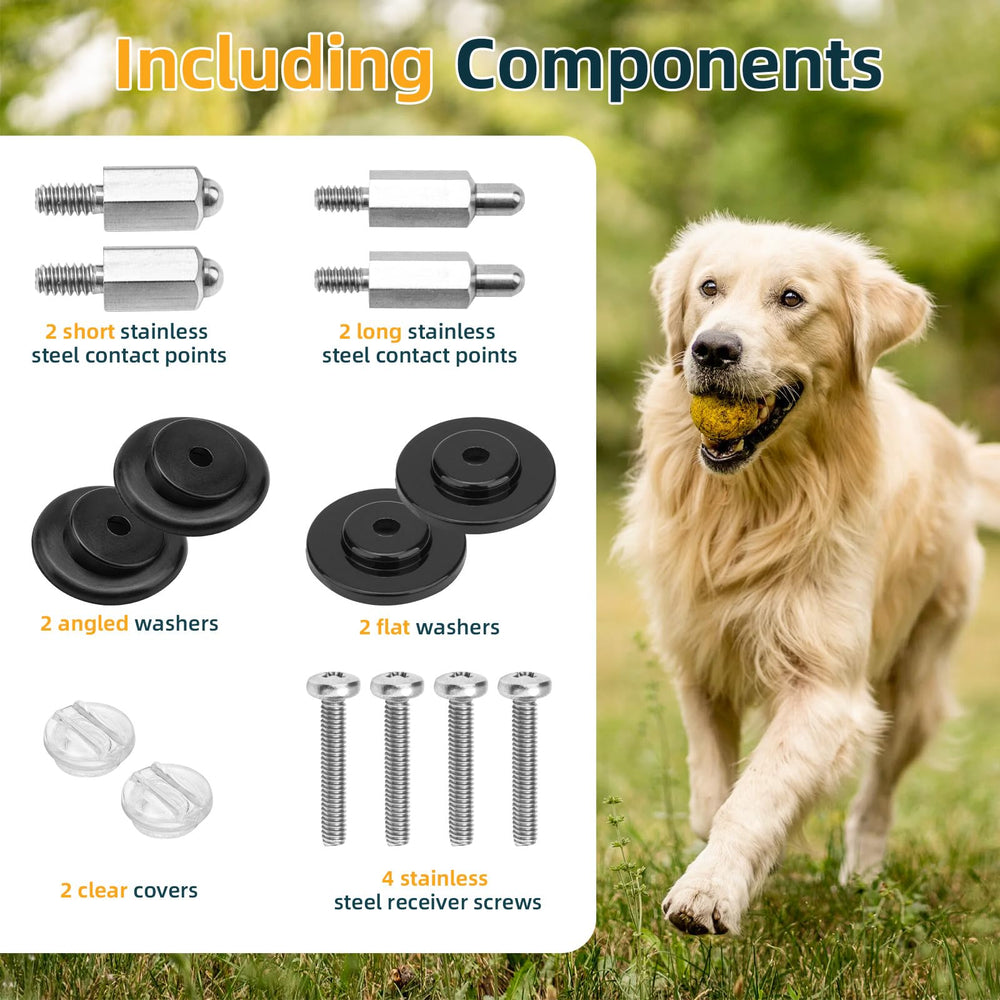 DuckcowsC angled washers help secure fit across collar surfaces.